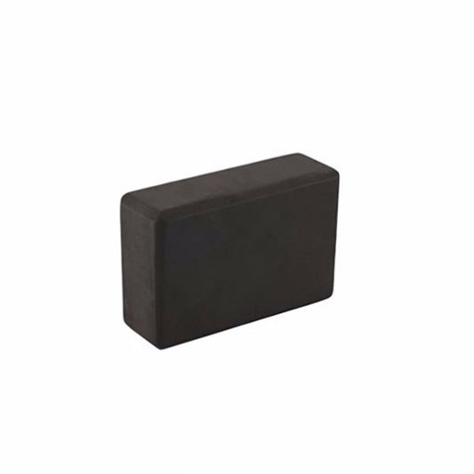 Black Yoga block made of high density, non-toxic EVA Foam.