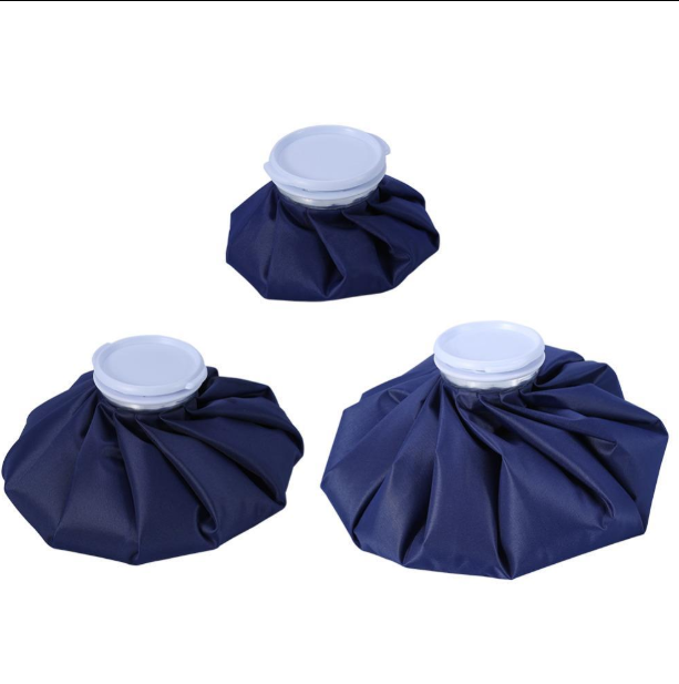 Reusable blue ice pack in multiple sizes