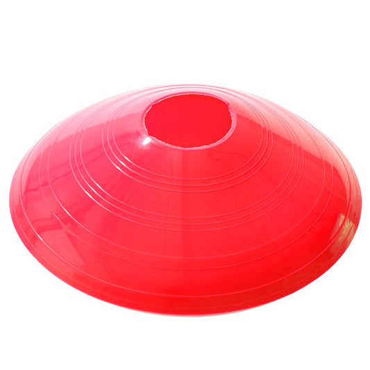 10 red disc cones