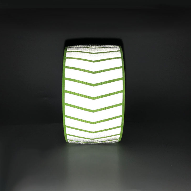 Green reflective strap for running or riding 