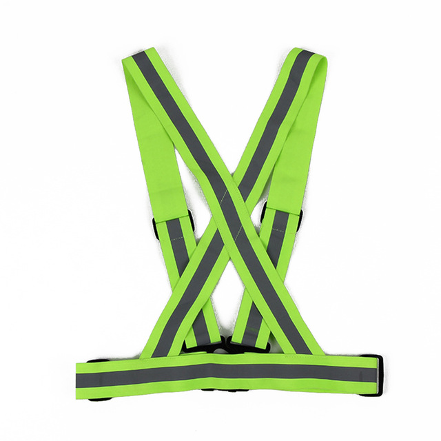 Yellow Reflective vest for running or riding 