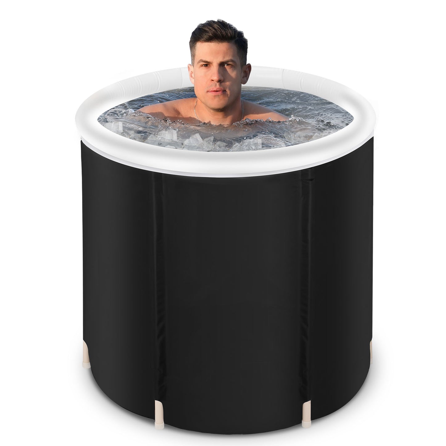 Portable ice bath tub for muscle recovery 