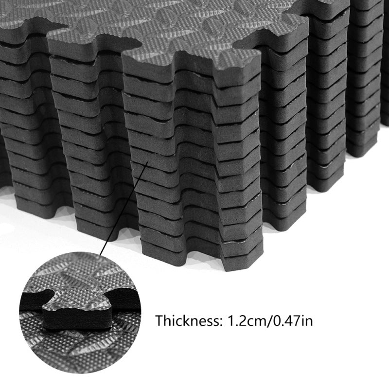 12 piece interlocking foam flooring for home gym and exercise 