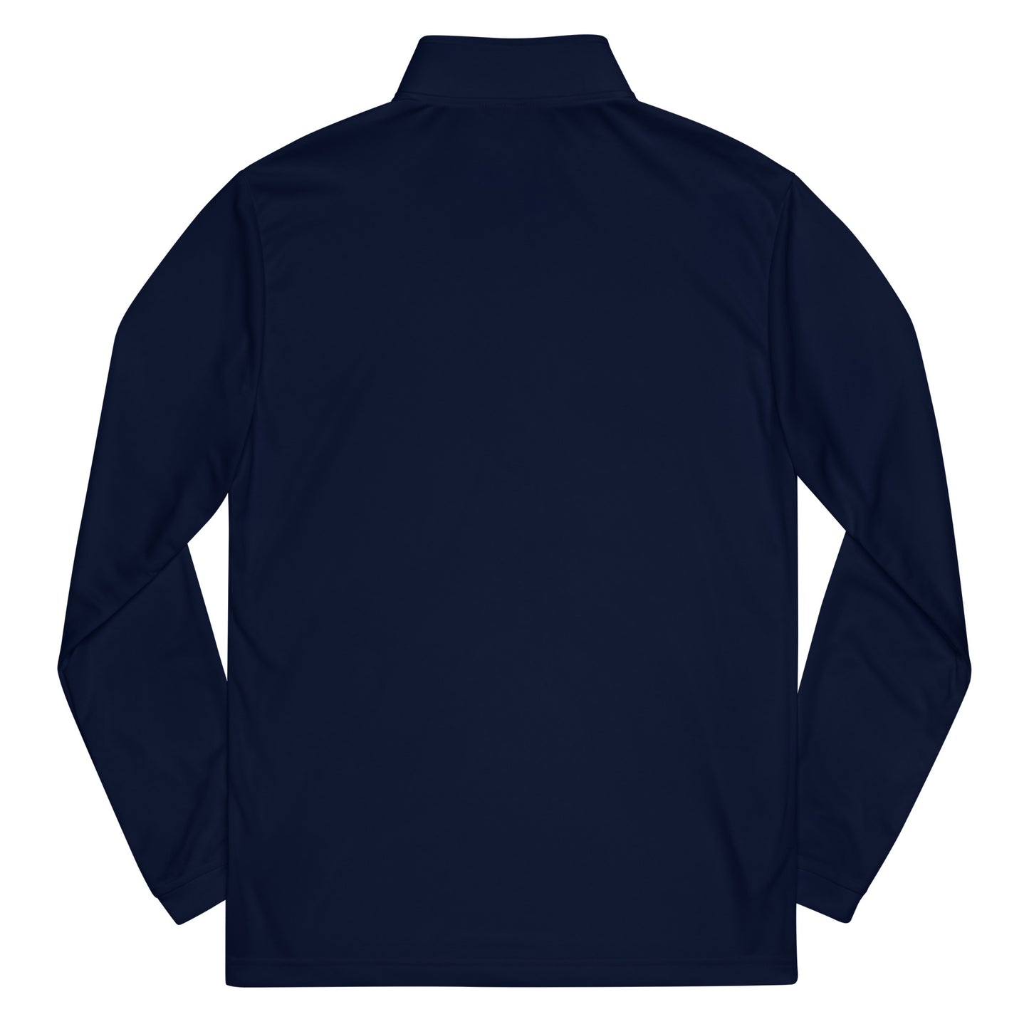 Adidas recycled performance quarter-zip in navy with white logo edition SWITCH/ON embroidery - UPF 50+ sun protection training gear.