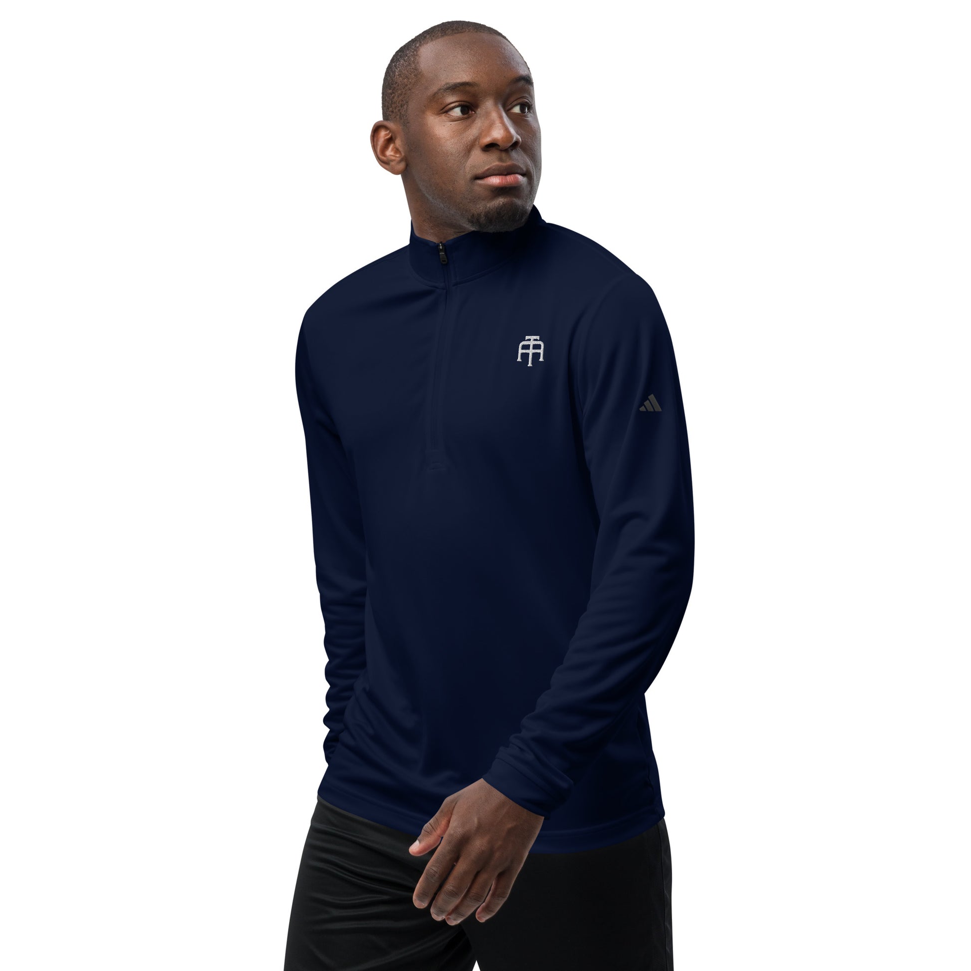 A lightweight, UPF 50, eco-friendly, moisture wicking pullover by An Athlete Trains x Adidas