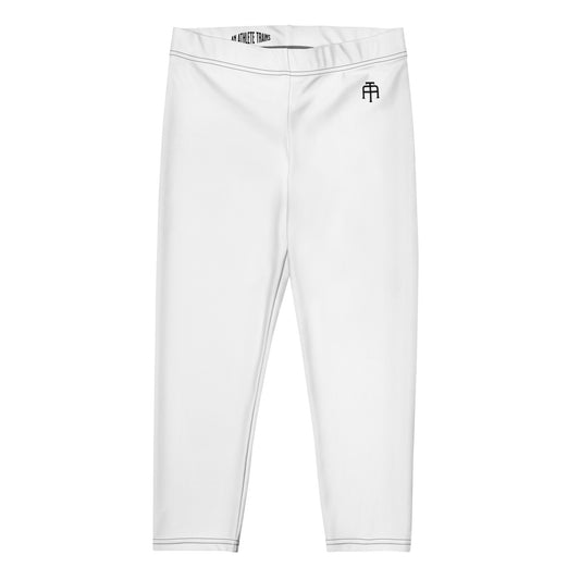 Comfortable four-way stretch microfiber white capri pants by An Athlete Trains