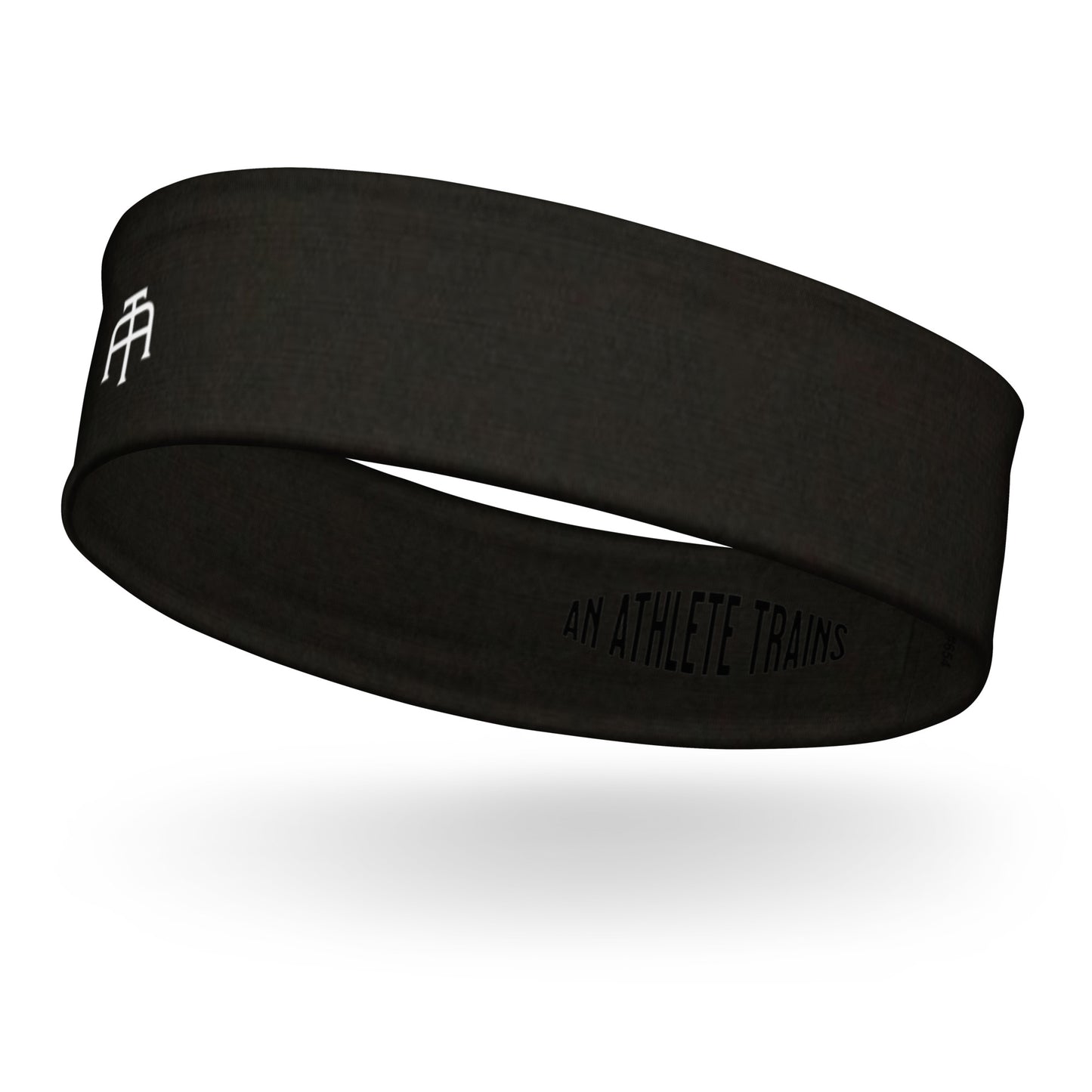 Soft, stretchy black headband by An Athlete Trains