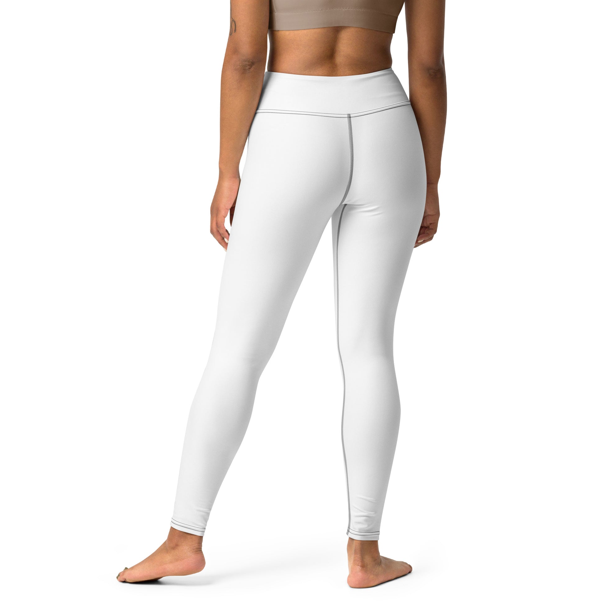 Yoga pants by An Athlete Trains. White yoga leggings