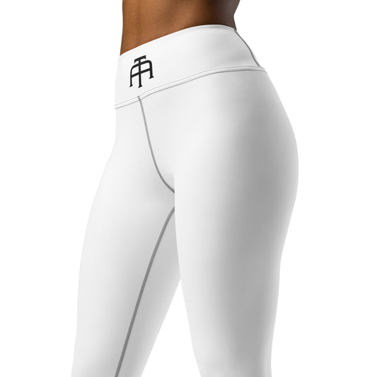 Yoga pants by An Athlete Trains. White yoga leggings