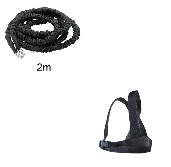 2m Elastic rope for resistance speed training with harness 