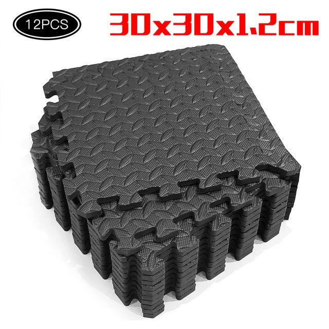 12 piece interlocking foam flooring for home gym and exercise 