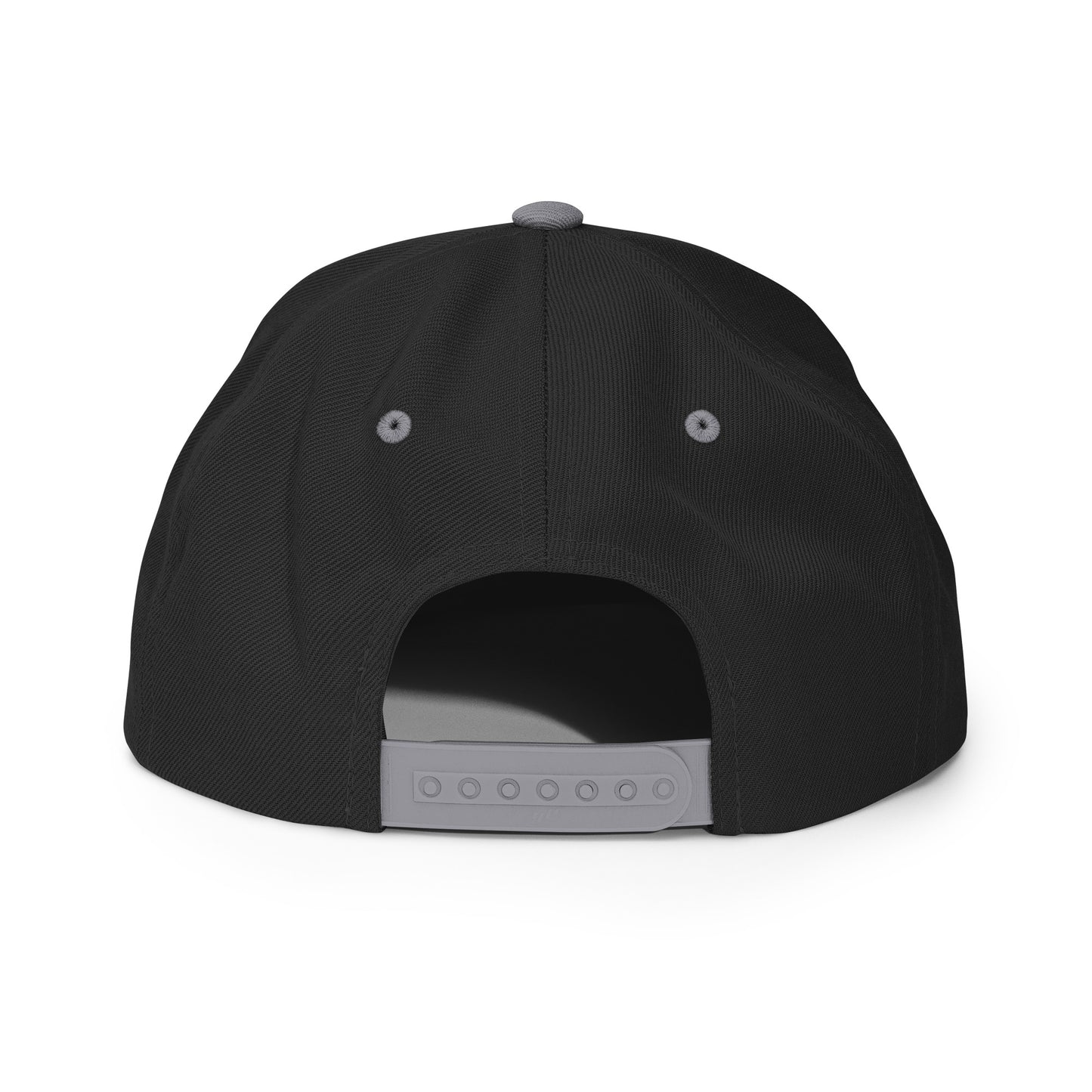 Tennis Edition structured snapback hat in black and silver with flat brim and high-profile 6-panel crown — Our Game collection