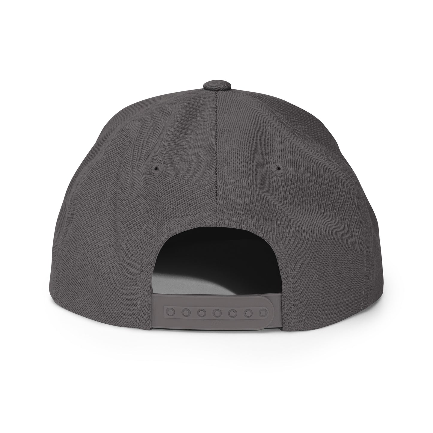 Tennis Edition structured snapback hat in dark gray with flat brim and high-profile 6-panel crown — Our Game collection