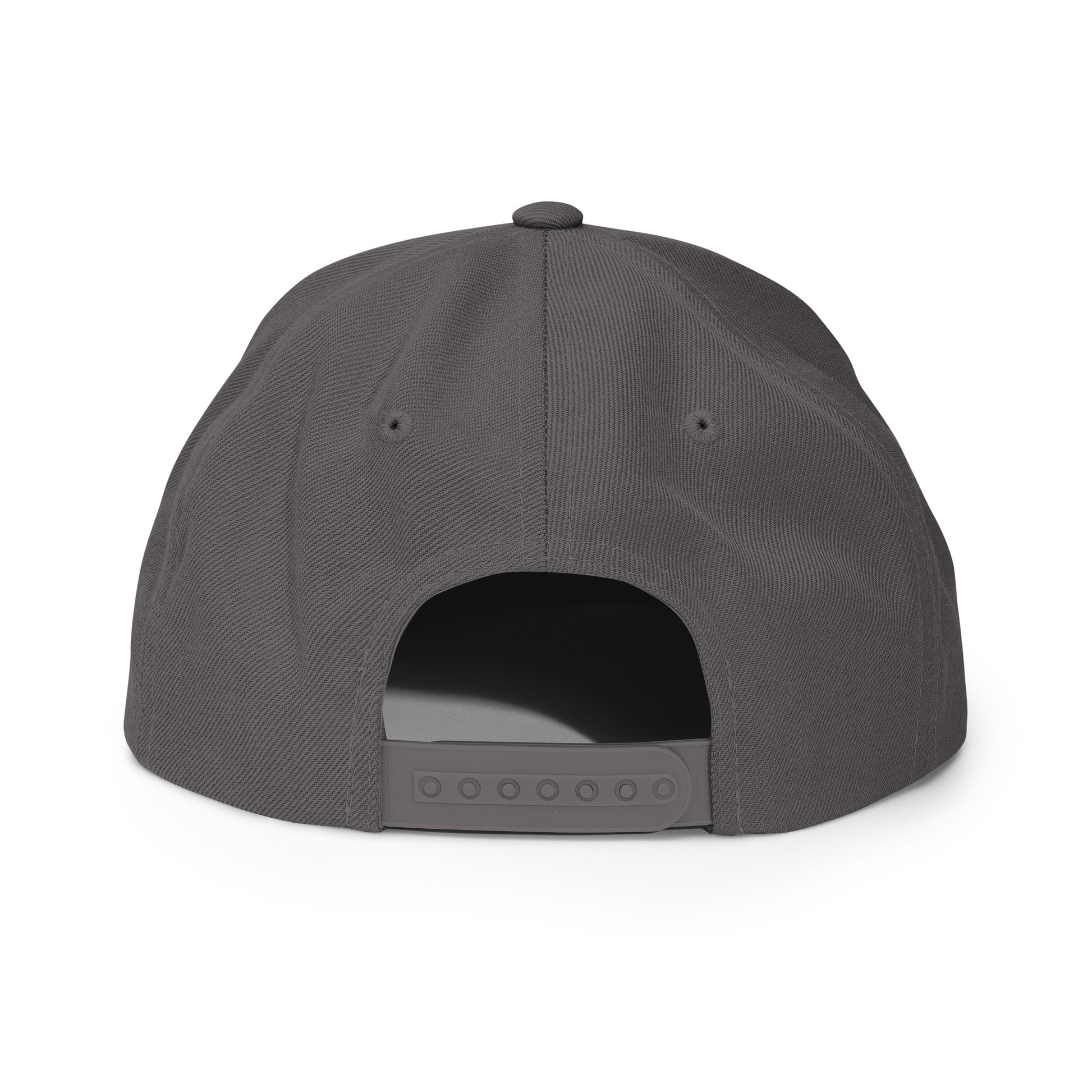 Tennis Edition structured snapback hat in dark gray with flat brim and high-profile 6-panel crown — Our Game collection