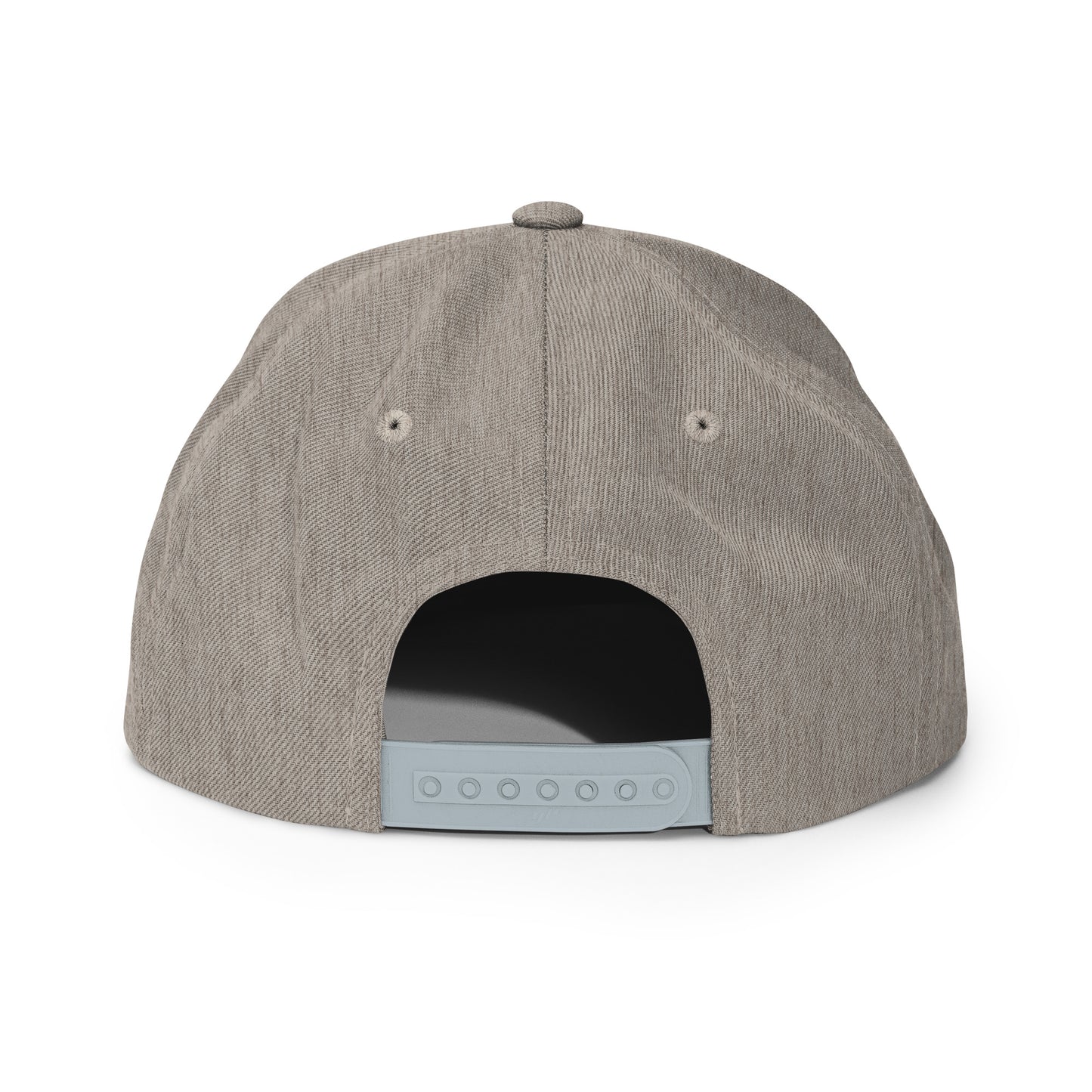 Tennis Edition structured snapback hat in heather gray with flat brim and high-profile 6-panel crown — Our Game collection