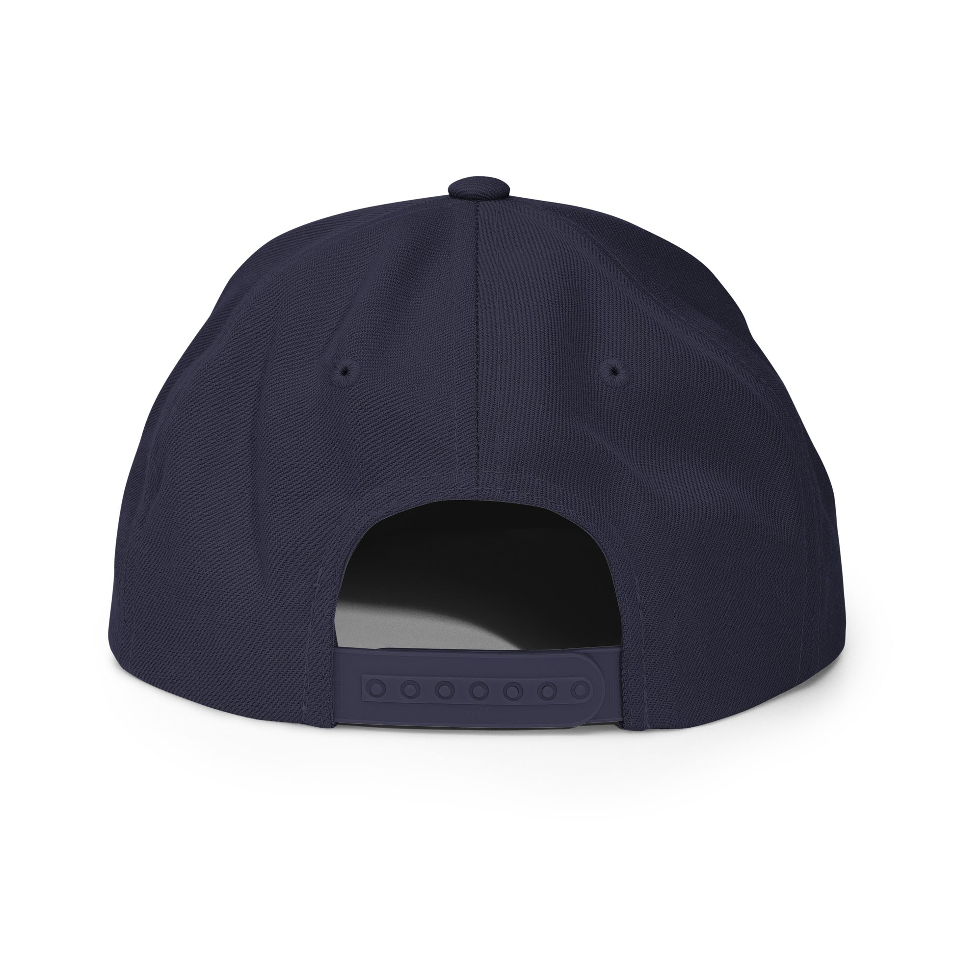 Running Edition structured snapback hat in navy with flat brim and high-profile 6-panel crown | Our Game | An Athlete Trains