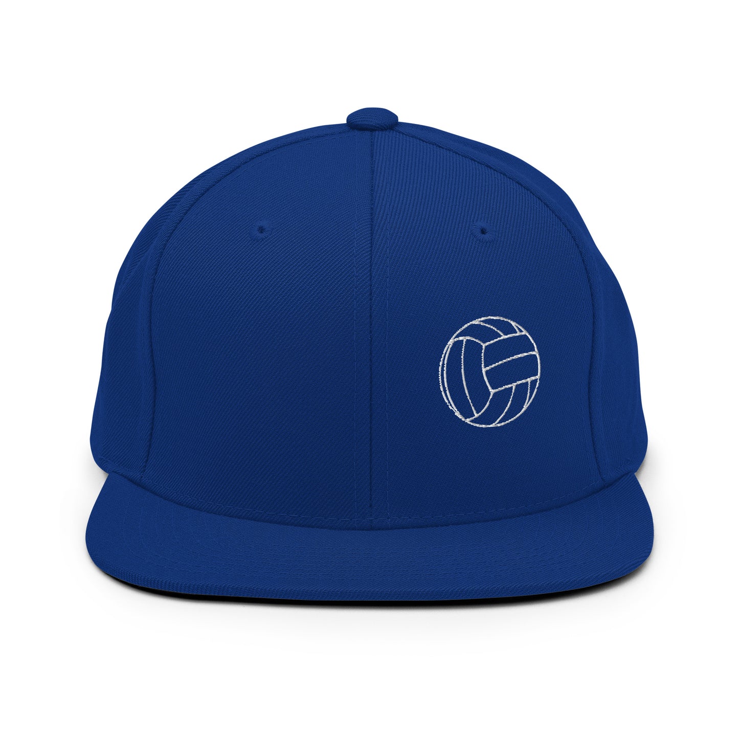 Volleyball Edition structured snapback hat in royal blue with flat brim and high-profile 6-panel crown — Our Game collection | An Athlete Trains