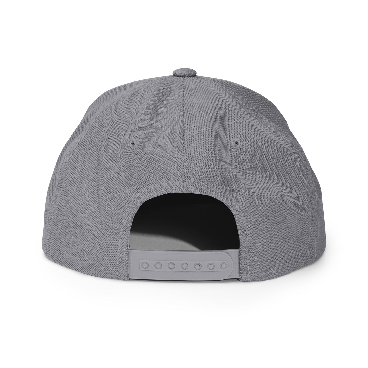 Tennis Edition structured snapback hat in silver with flat brim and high-profile 6-panel crown — Our Game collection