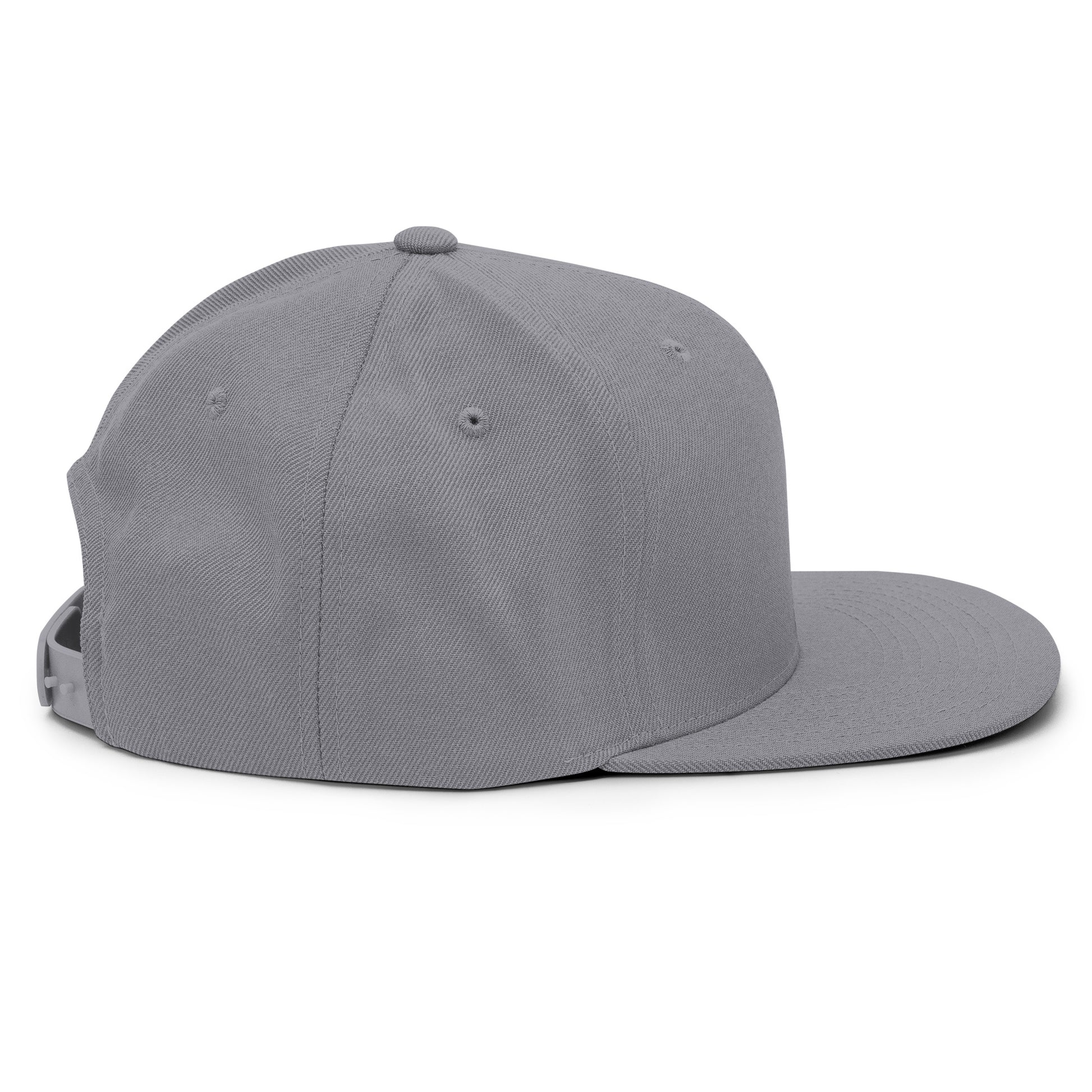 Baseball Edition structured snapback hat in silver with flat brim and high-profile 6-panel crown | Our Game | An Athlete Trains