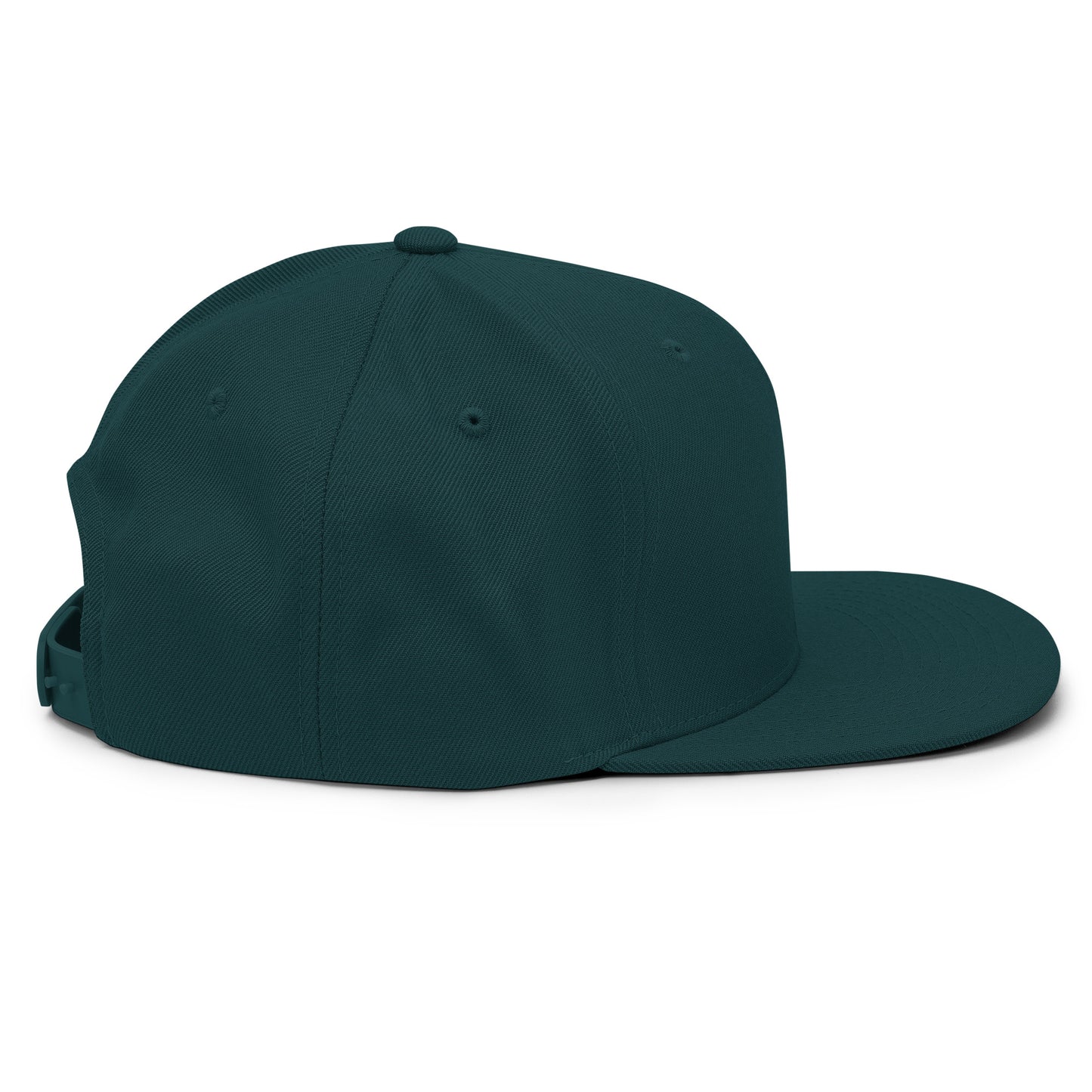Baseball Edition structured snapback hat in spruce green with flat brim and high-profile 6-panel crown | Our Game | An Athlete Trains