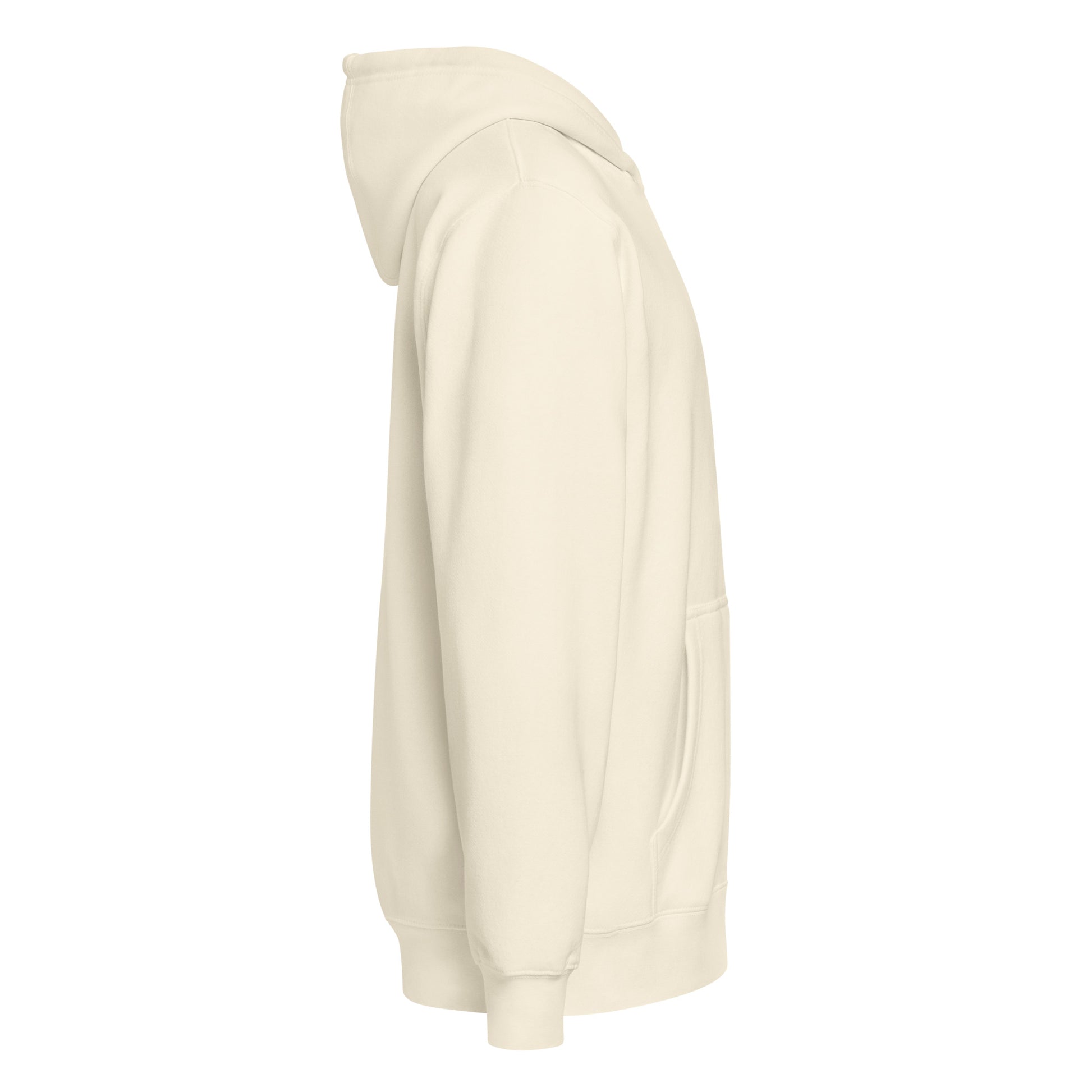 Warm fleece full zip hoodie in 8 oz hoodie in sandshell heather with gray switch\off and logo embroidery - An Athlete Trains.