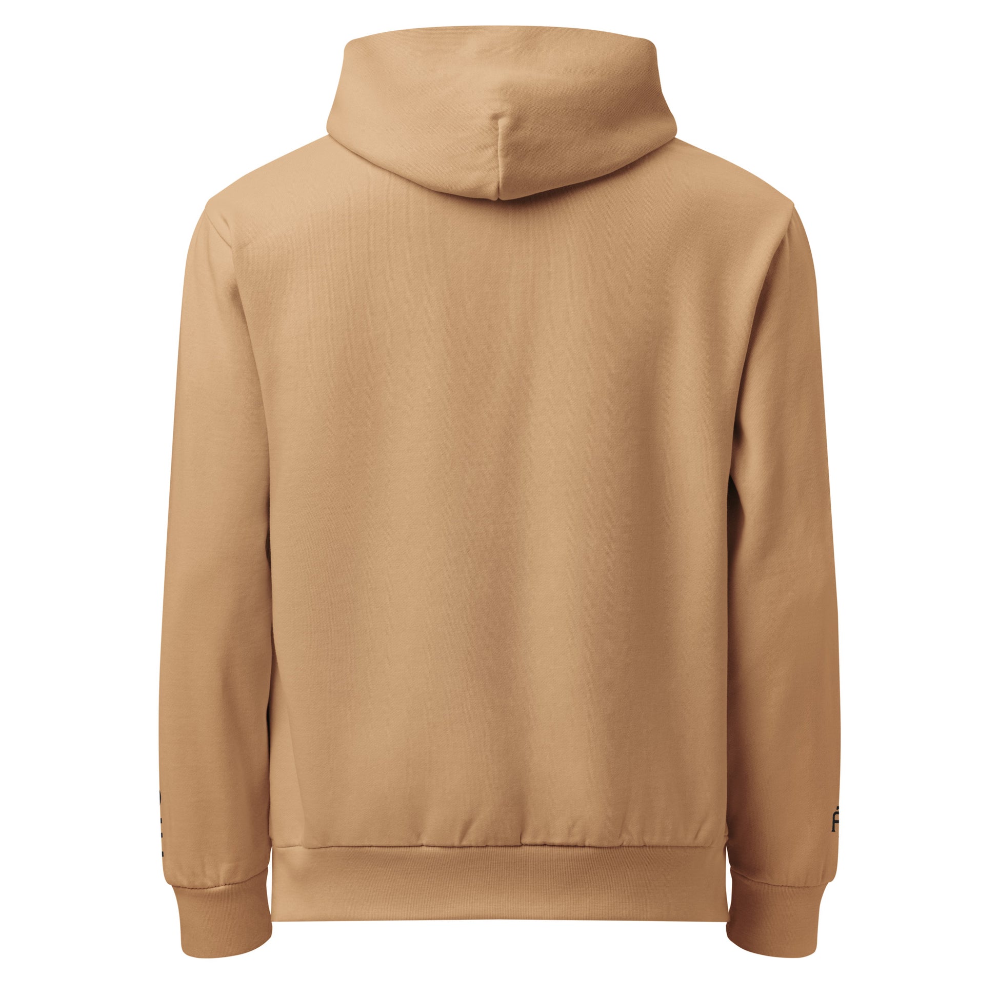 Burro color Chicago Edition heavyweight urban hoodie featuring 10oz fleece and high-density Chicago skyline embroidery | Our City | An Athlete Trains