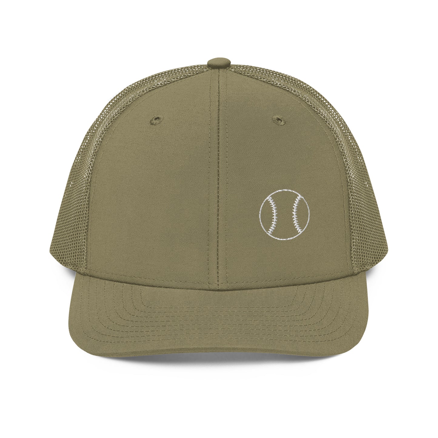 Baseball Edition trucker cap in loden green with breathable mesh back and structured mid-profile front | Our Game | An Athlete Trains