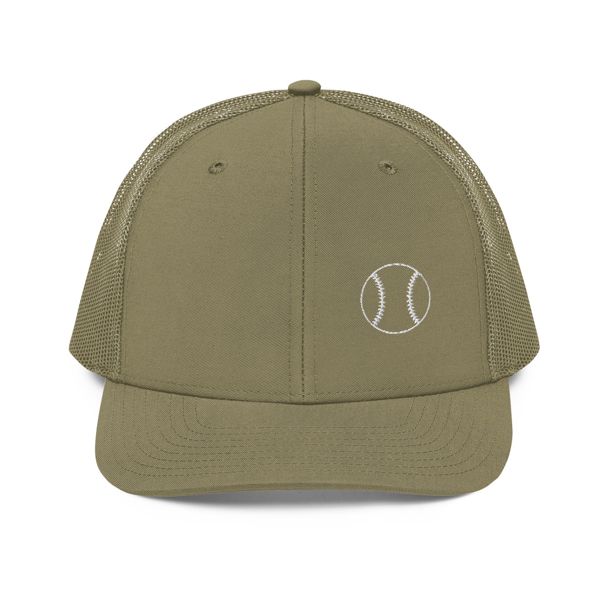 Baseball Edition trucker cap in loden green with breathable mesh back and structured mid-profile front | Our Game | An Athlete Trains