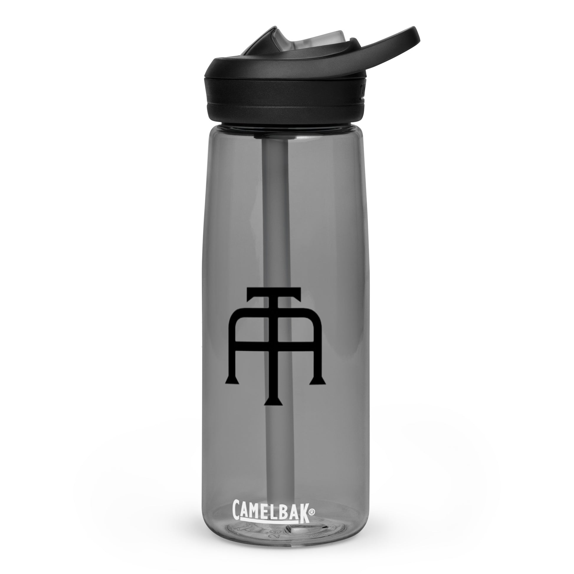 An Athlete Trains charcoal camelbak water bottle 