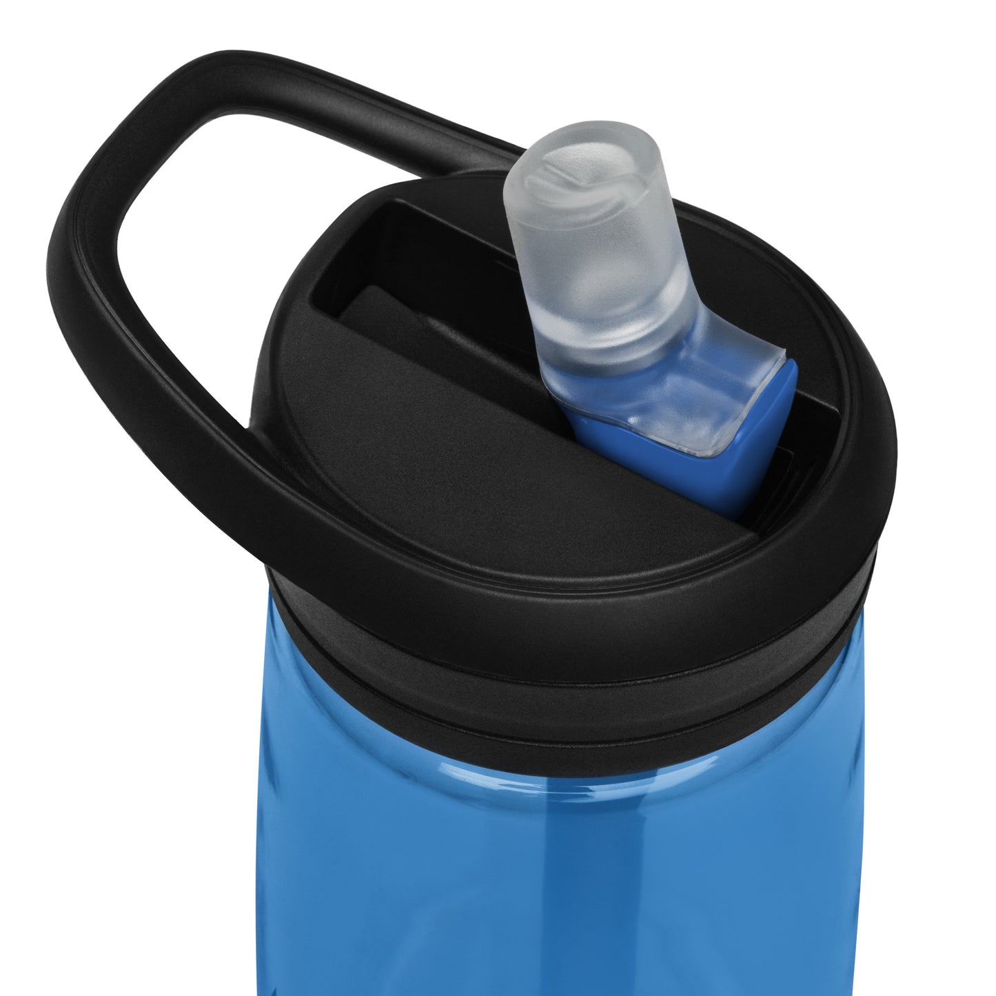 An Athlete Trains blue camelbak water bottle 