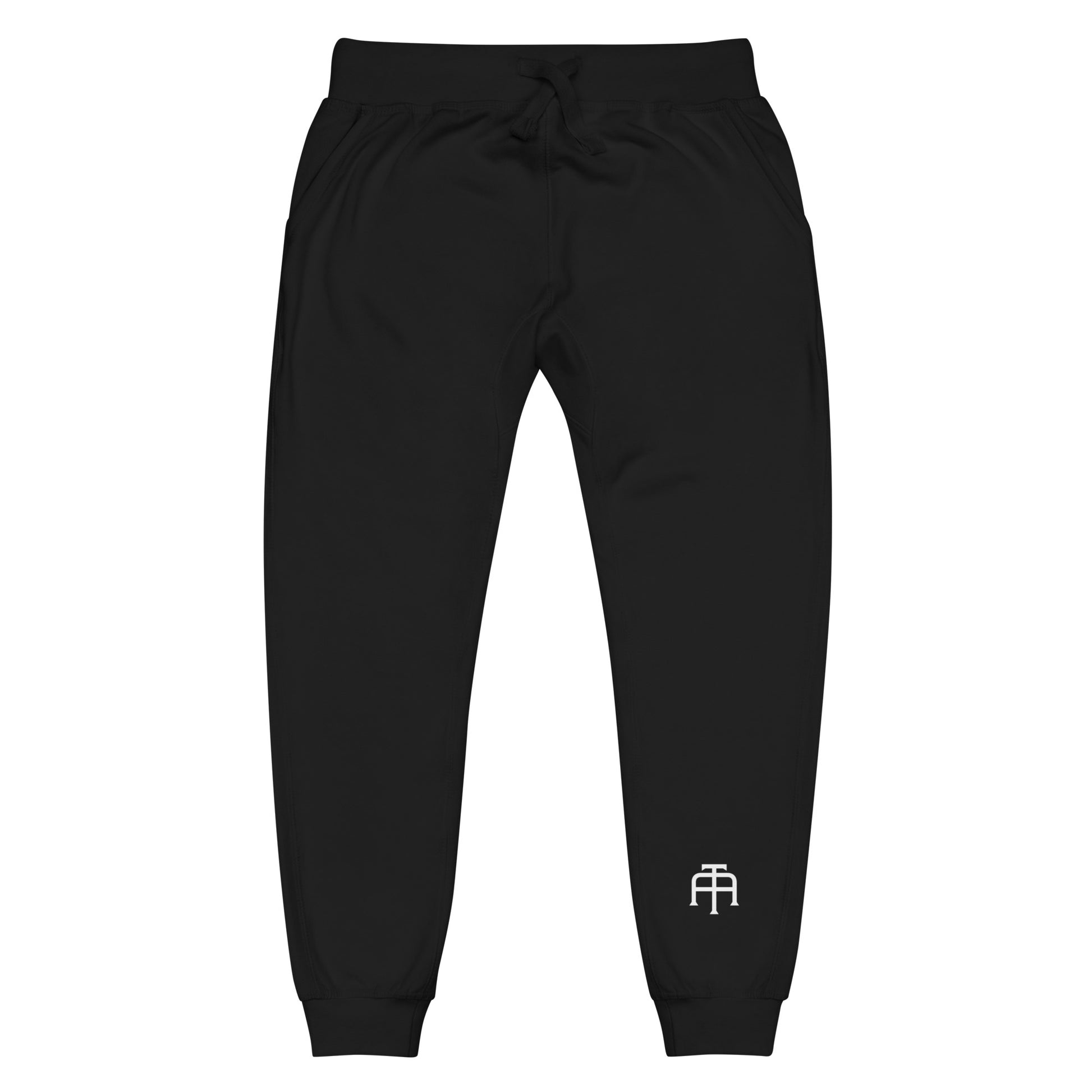 Unisex Fleece Sweatpants in black by An Athlete Trains