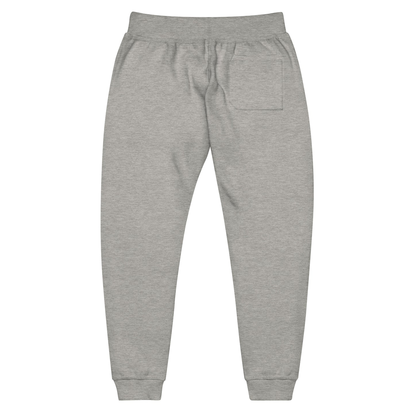 Premium 3-end fleece sweatpants with a soft cotton face in carbon gray with black switch\off and logo embroidery - An Athlete Trains.