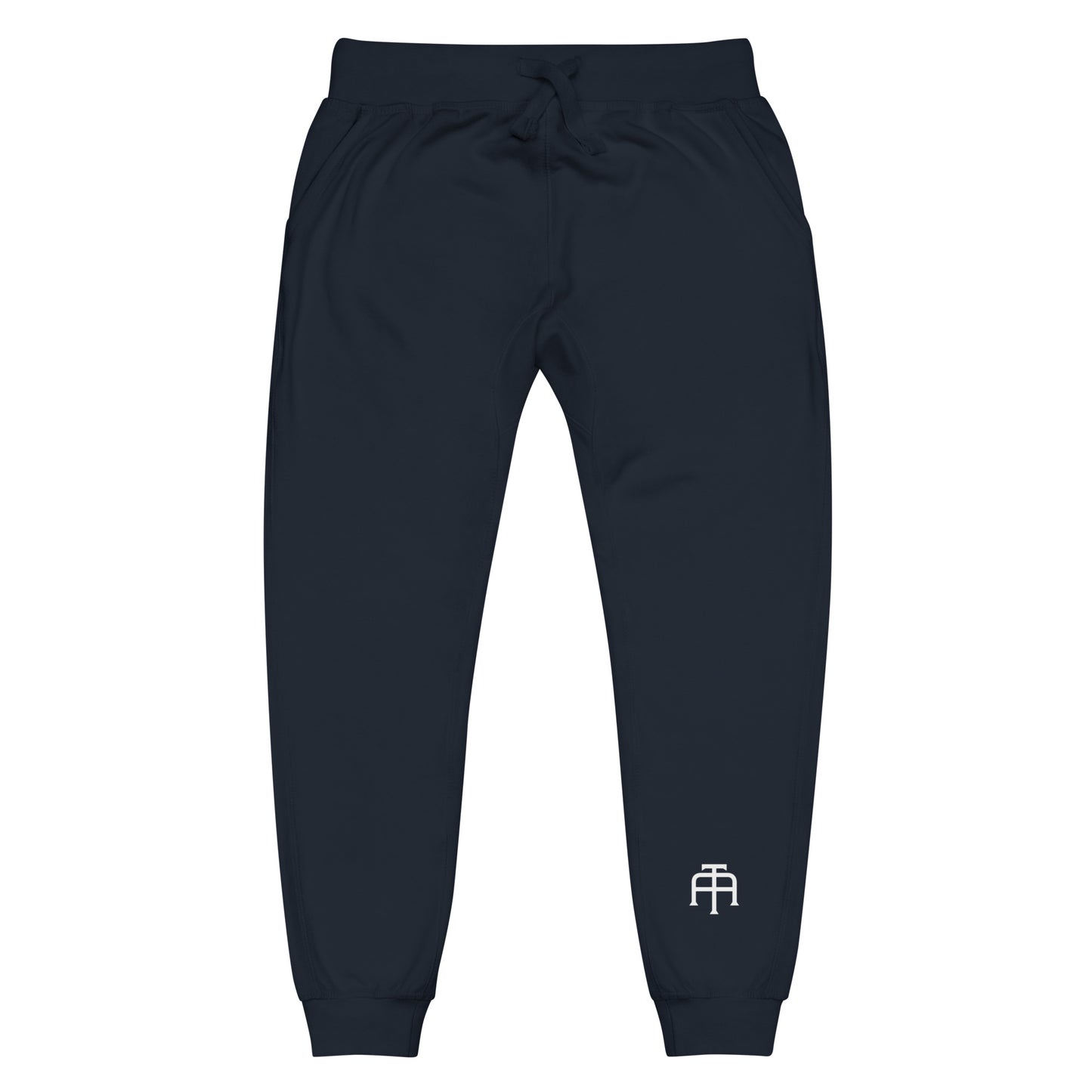 Unisex Fleece Sweatpants in navy by An Athlete Trains