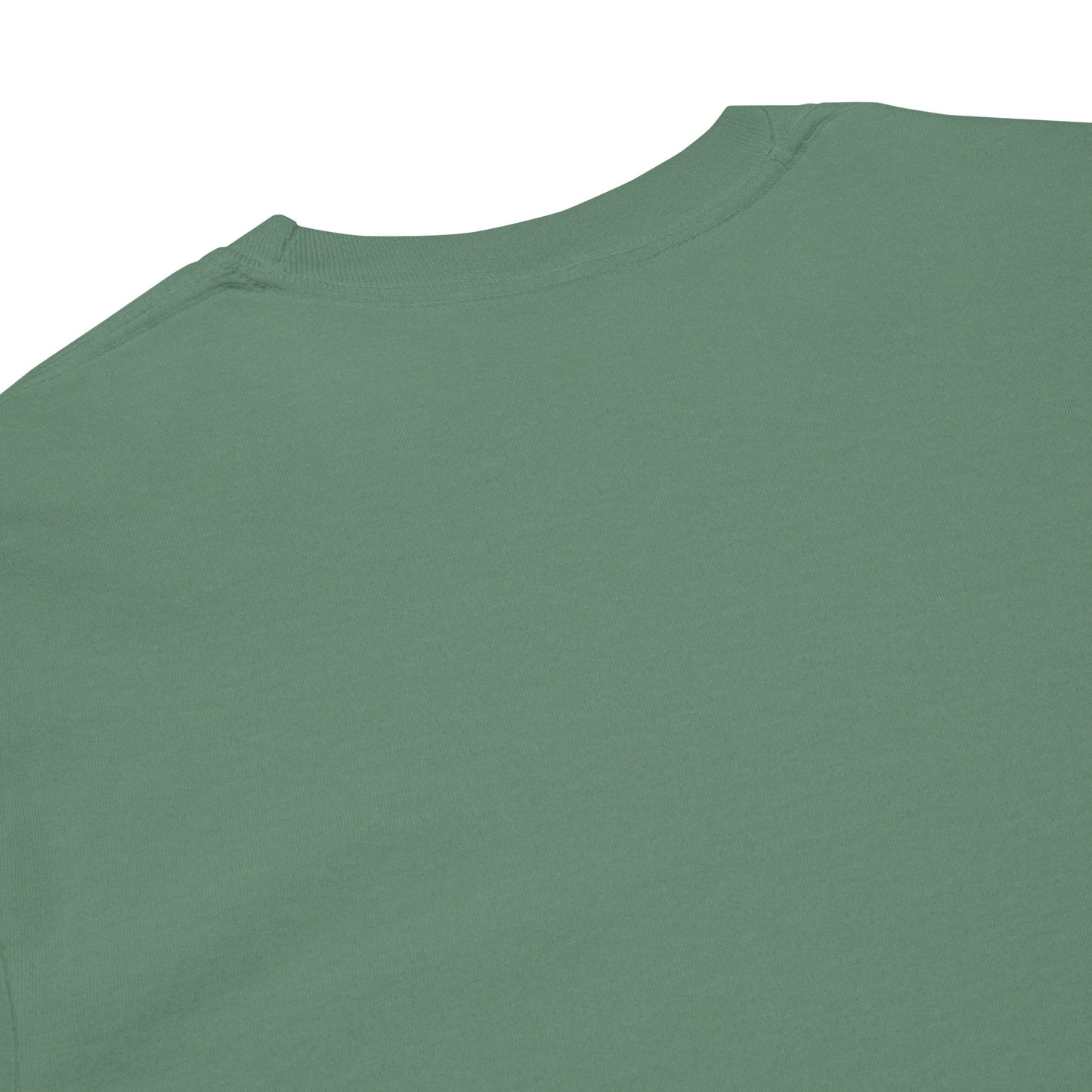 Premium heavyweight long sleeve cotton shirt in light green - An Athlete Trains.
