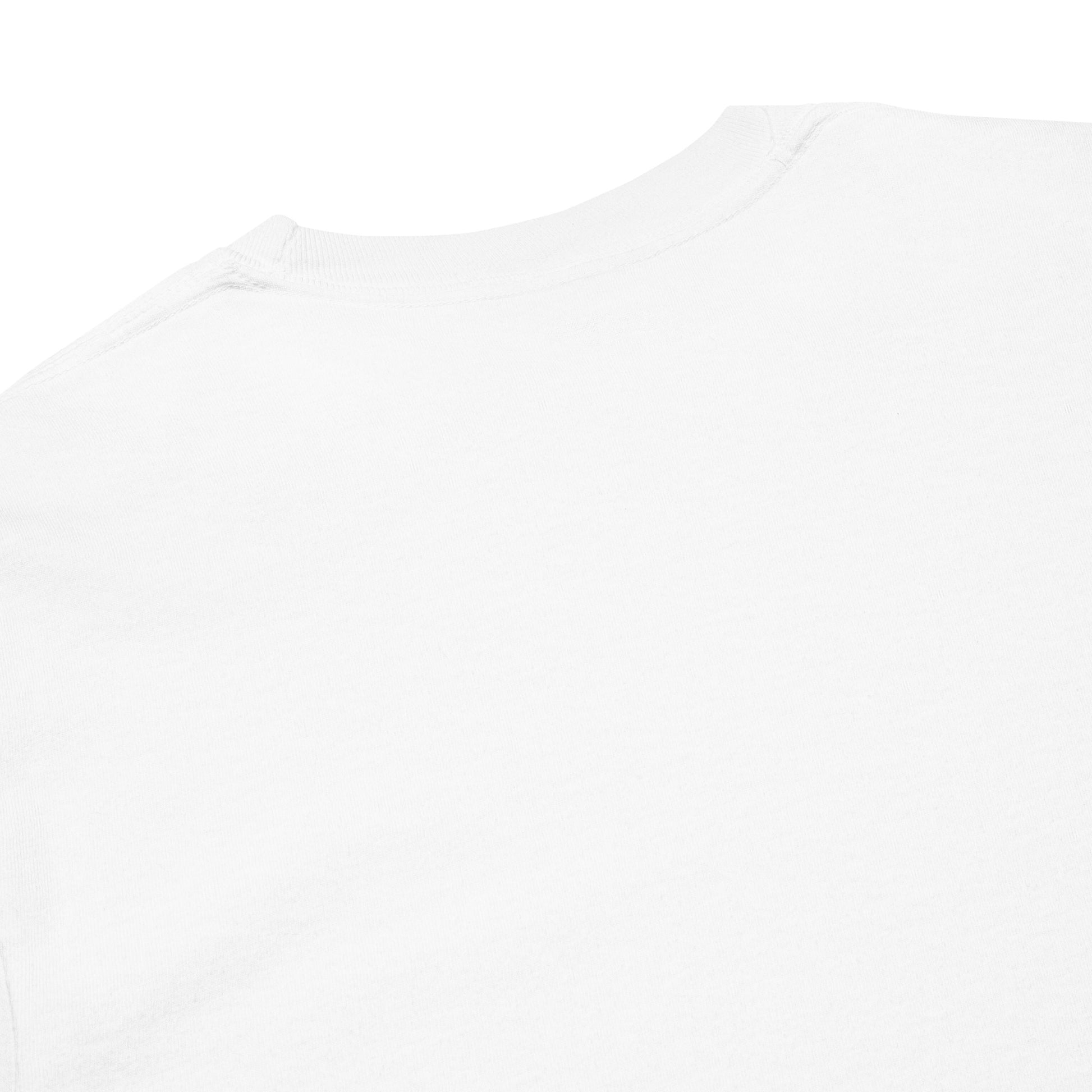 Premium heavyweight long sleeve cotton shirt in white - An Athlete Trains.