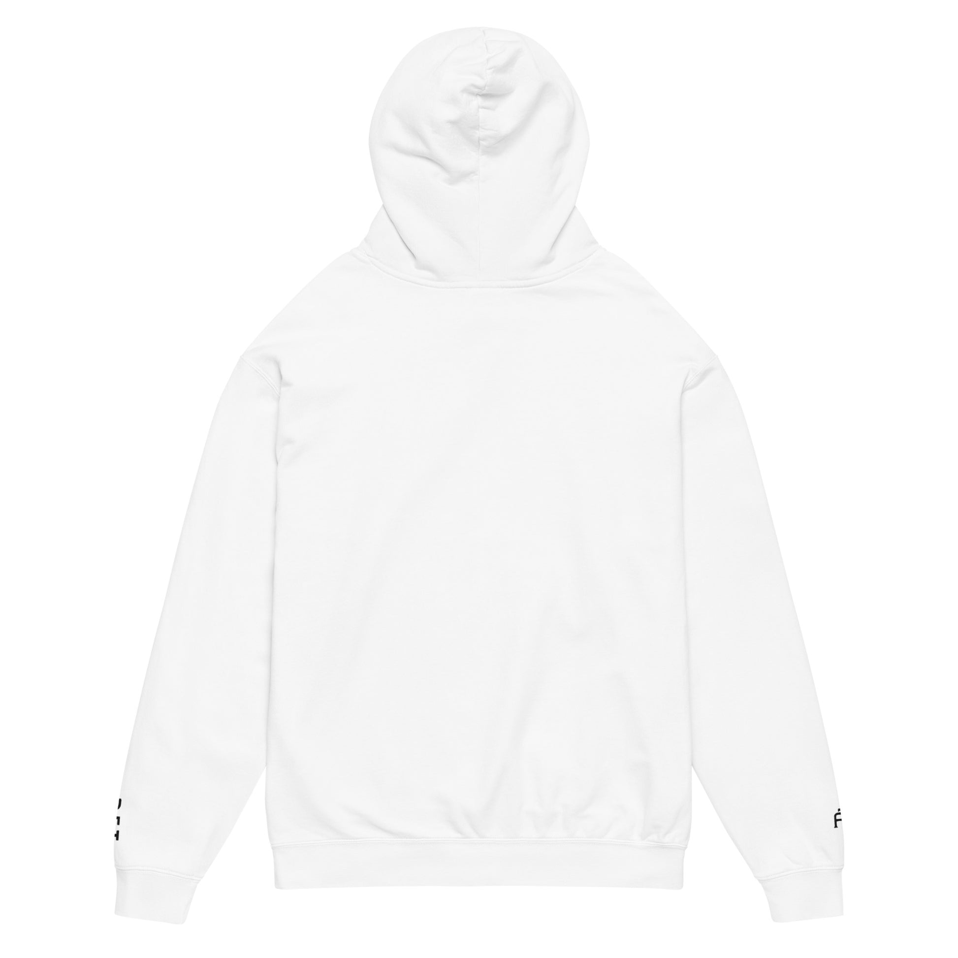White Detroit Edition garment-dyed lightweight hoodie with embroidered Detroit skyline and DET wrist detail | Out City | An Athlete Trains