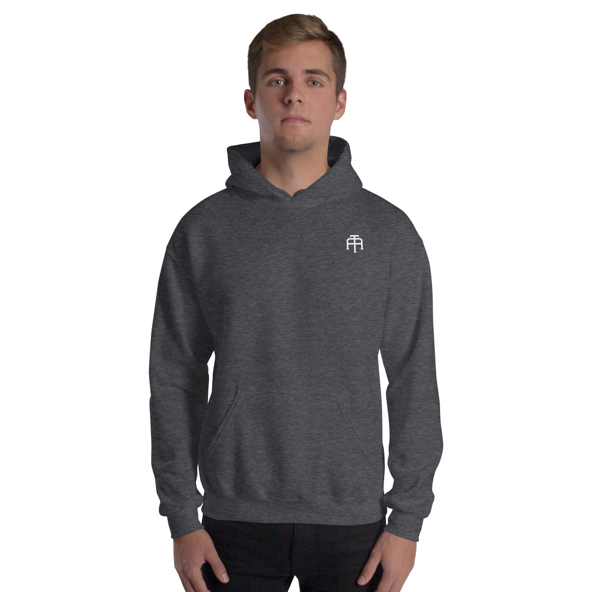 Unisex, 50% pre-shrunk cotton, 50% polyester, cozy go-to hoodie that's soft, smooth, and stylish