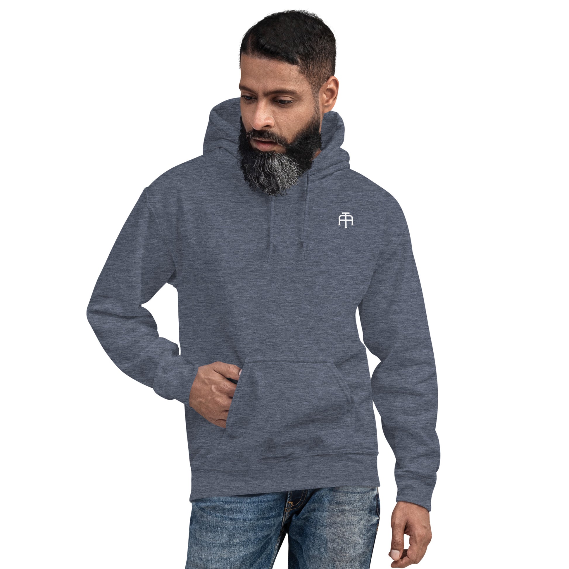 Unisex, 50% pre-shrunk cotton, 50% polyester, cozy go-to hoodie that's soft, smooth, and stylish