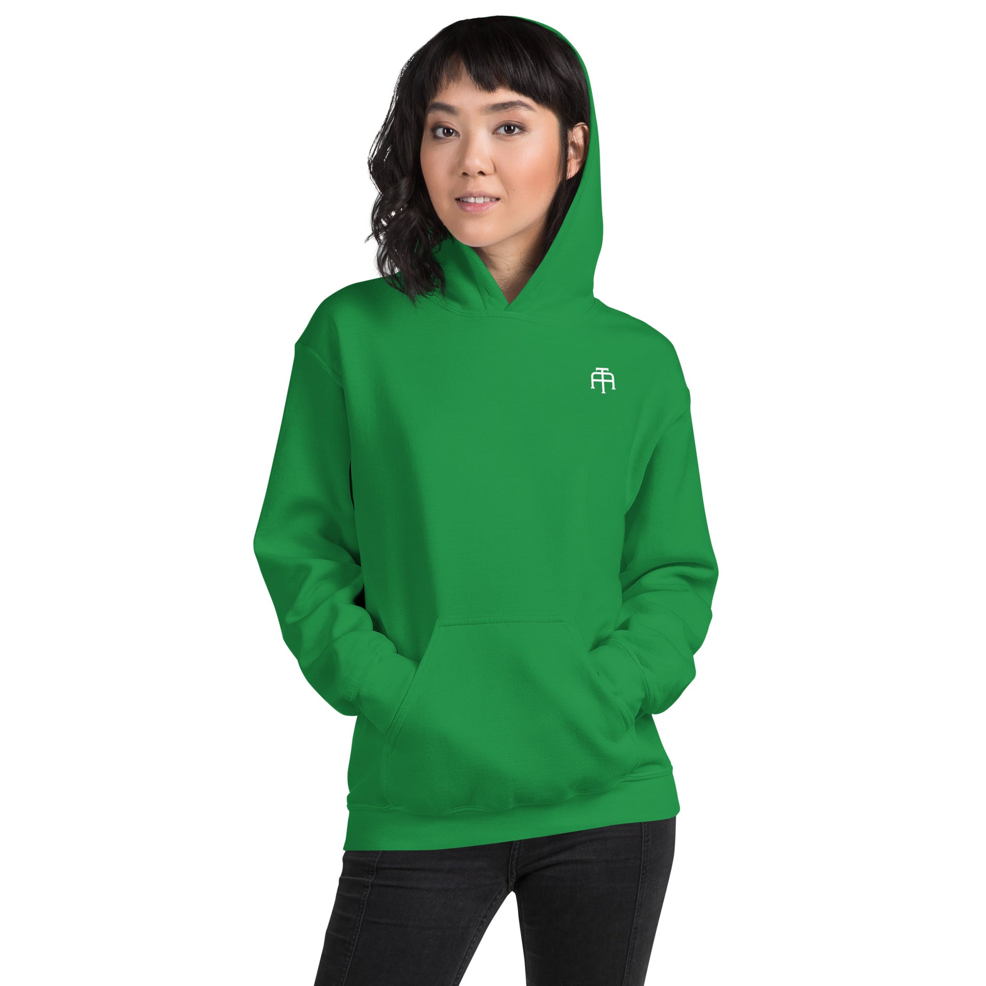 Unisex, 50% pre-shrunk cotton, 50% polyester, cozy go-to hoodie that's soft, smooth, and stylish