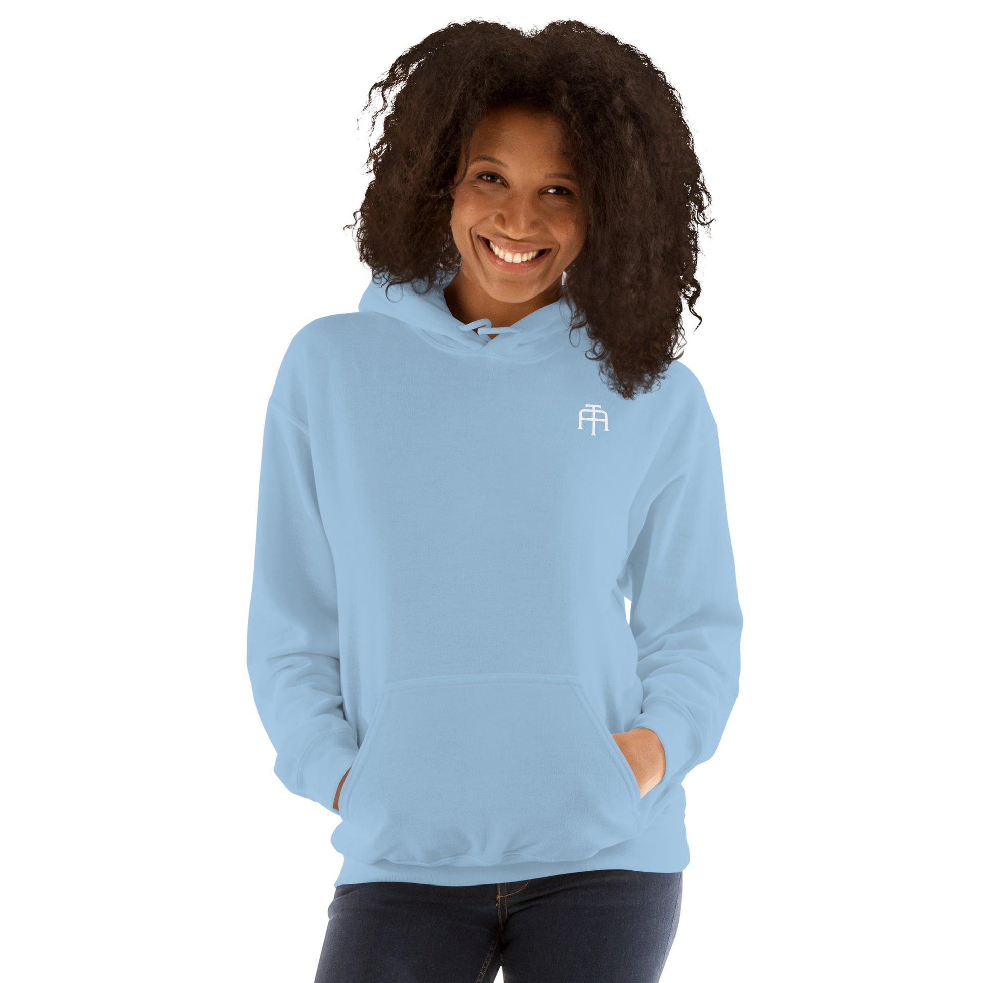 Unisex, 50% pre-shrunk cotton, 50% polyester, cozy go-to hoodie that's soft, smooth, and stylish