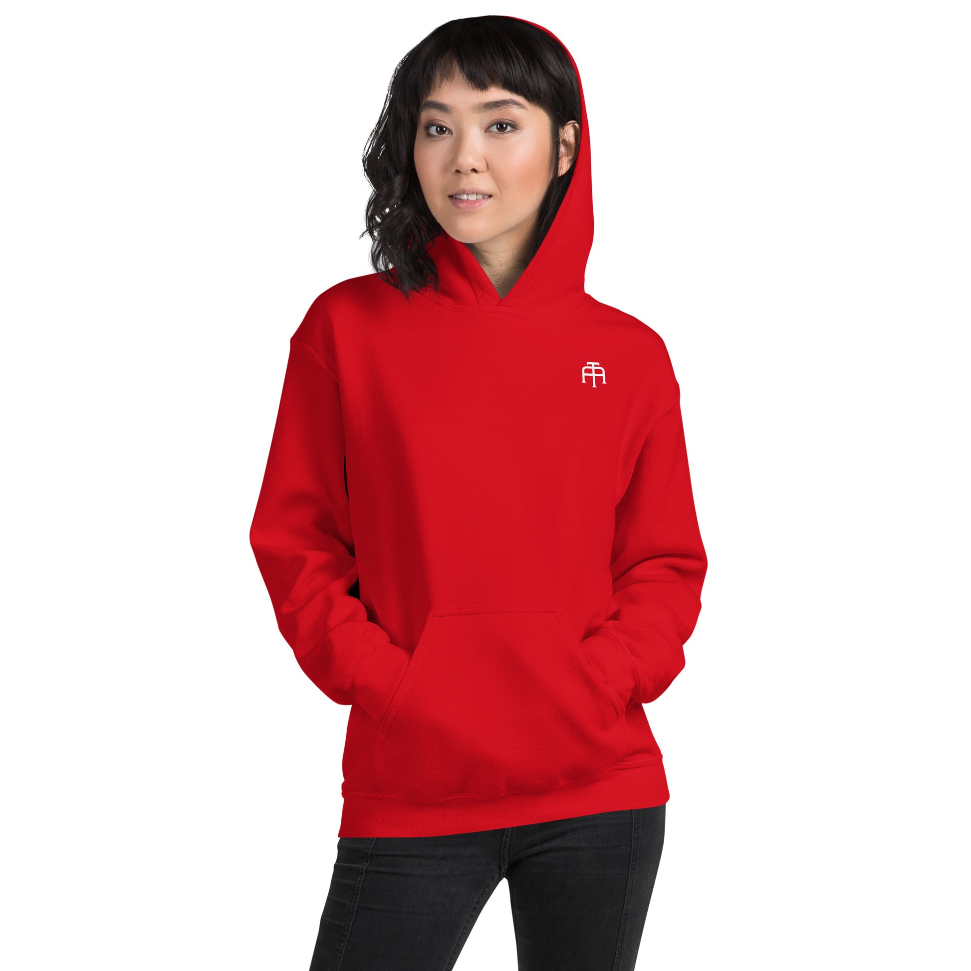 Unisex, 50% pre-shrunk cotton, 50% polyester, cozy go-to hoodie that's soft, smooth, and stylish