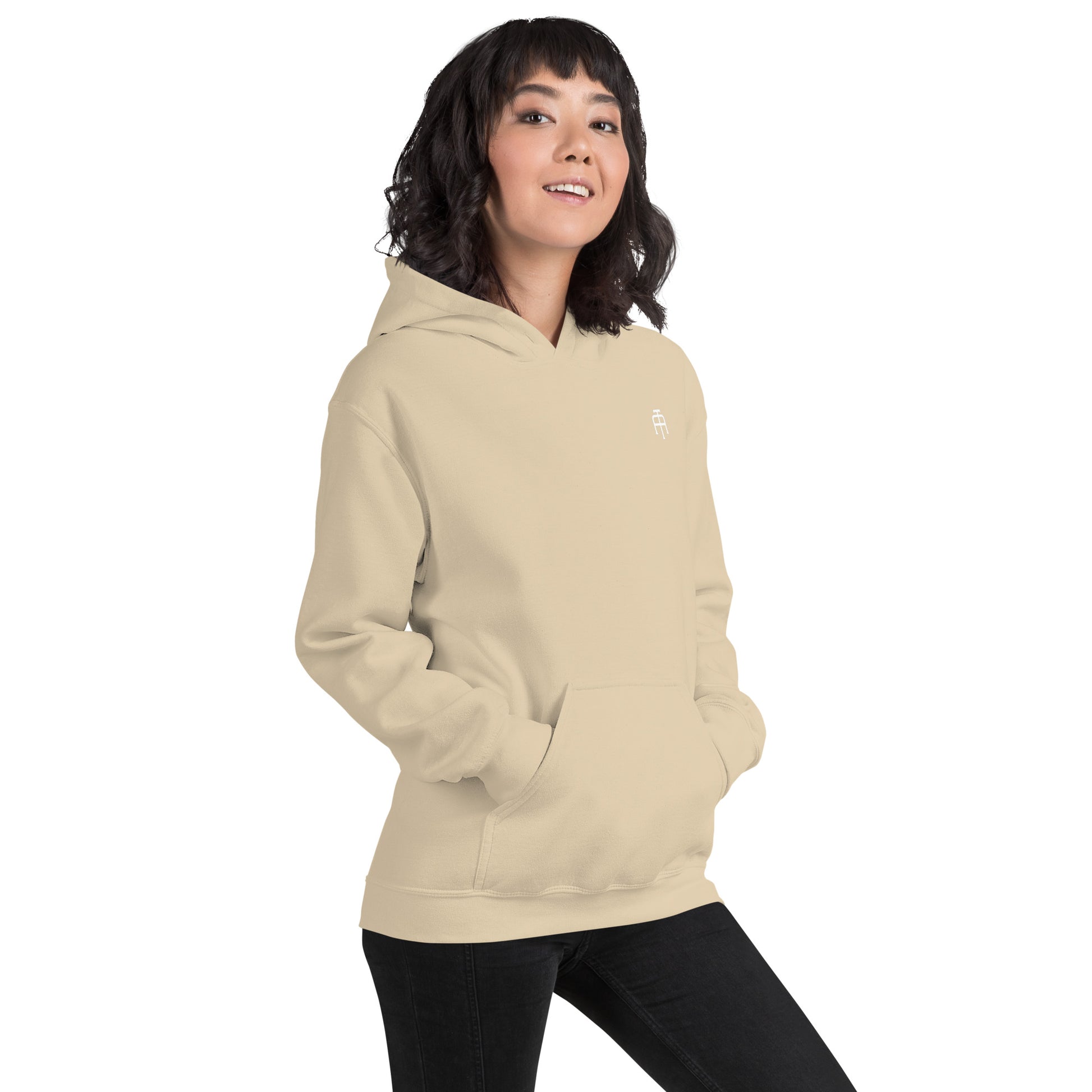 Unisex, 50% pre-shrunk cotton, 50% polyester, cozy go-to hoodie that's soft, smooth, and stylish