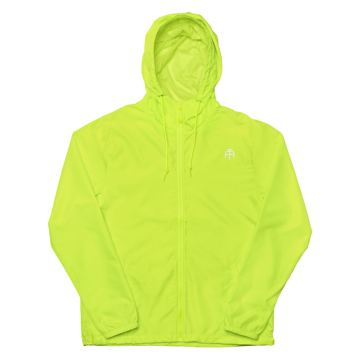 A water resistant windbreaker in safety yellow for any outside adventure by An Athlete Trains