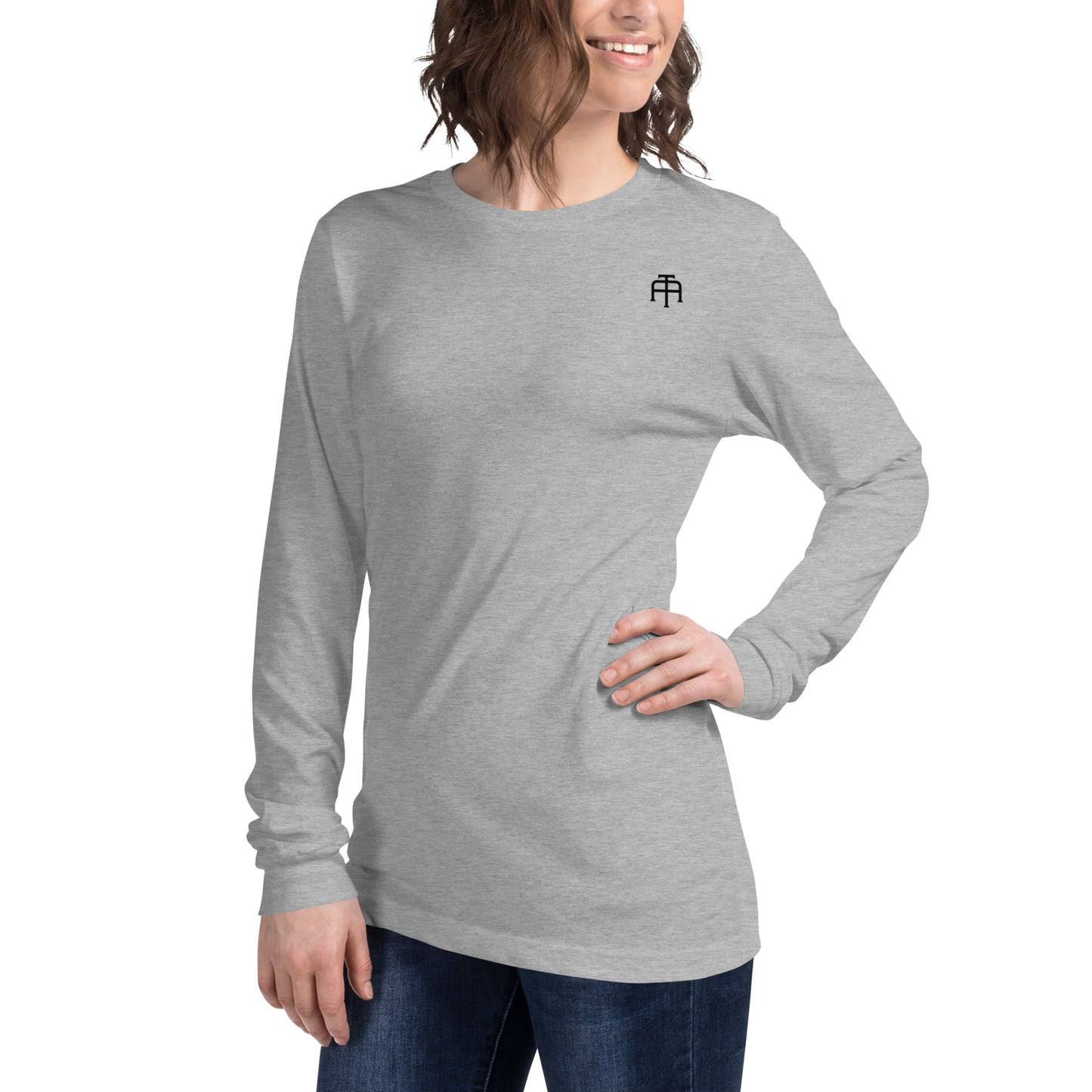 Versatile long sleeve tee that is made of airlume combed ring-spun cotton t-shirt by An Athlete Trains