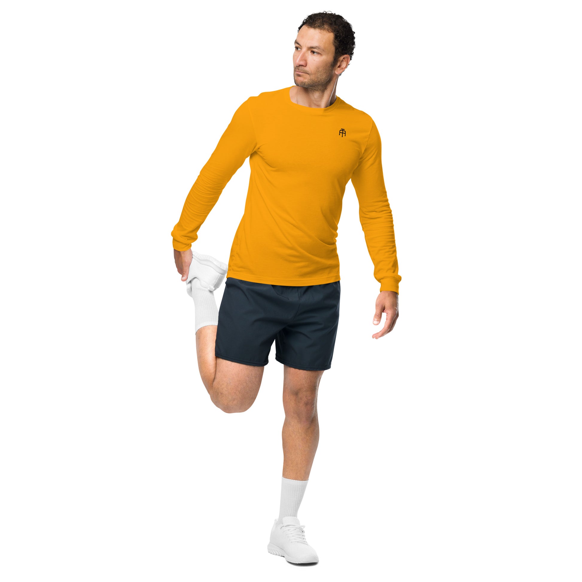 Versatile long sleeve tee that is made of airlume combed ring-spun cotton t-shirt by An Athlete Trains