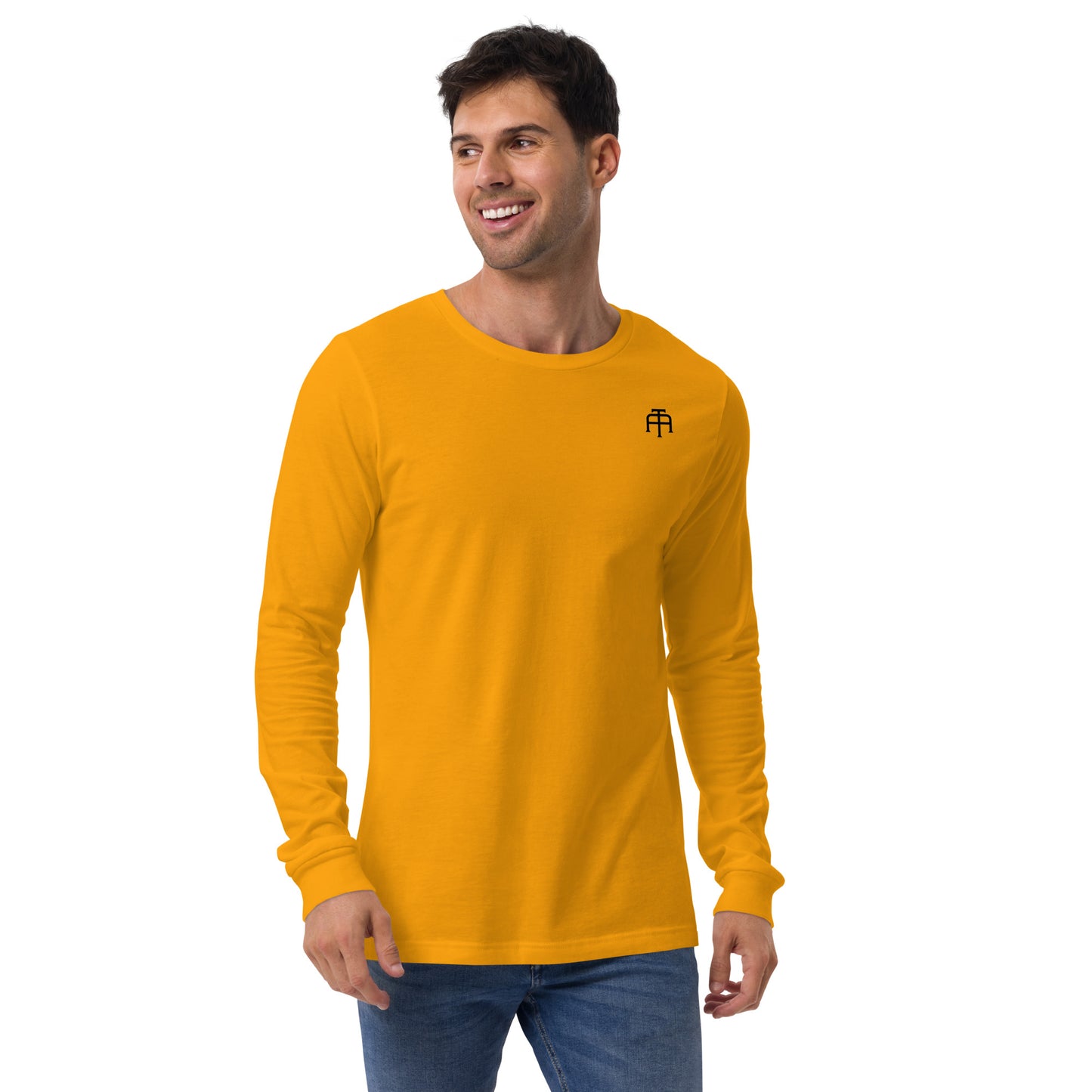 Versatile long sleeve tee that is made of airlume combed ring-spun cotton t-shirt by An Athlete Trains