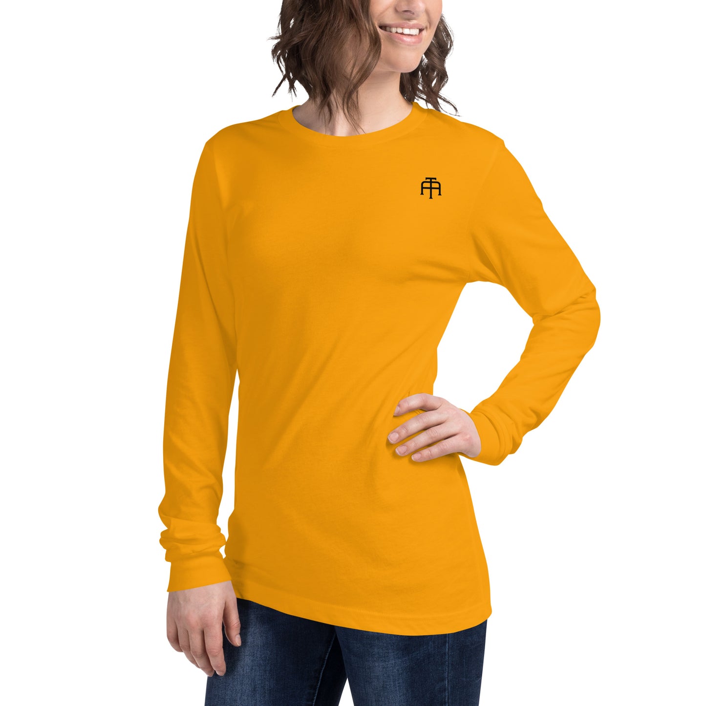 Versatile long sleeve tee that is made of airlume combed ring-spun cotton t-shirt by An Athlete Trains