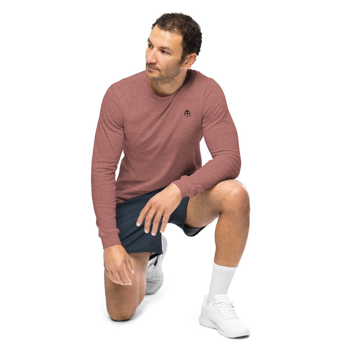 Versatile long sleeve tee that is made of airlume combed ring-spun cotton t-shirt by An Athlete Trains