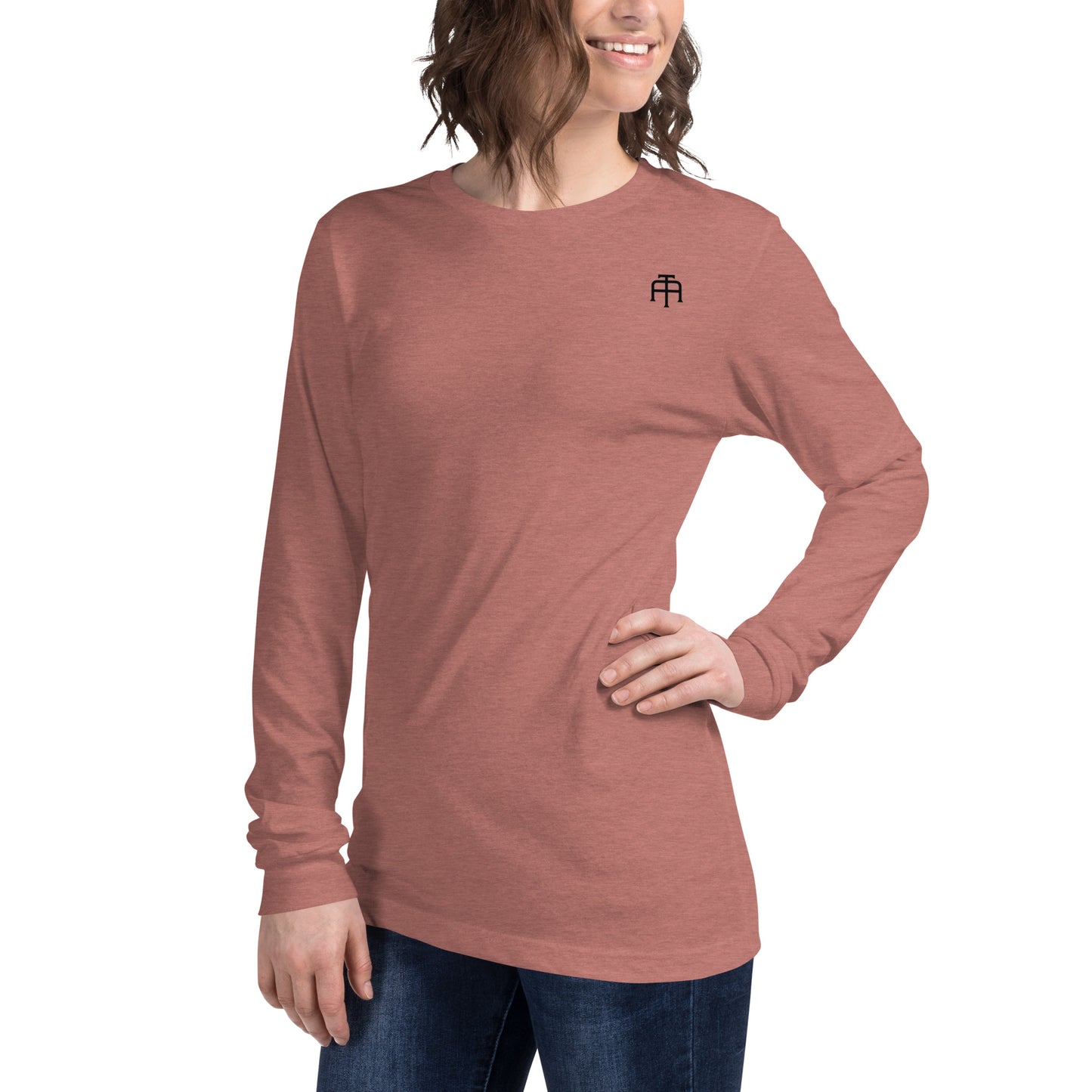 Versatile long sleeve tee that is made of airlume combed ring-spun cotton t-shirt by An Athlete Trains