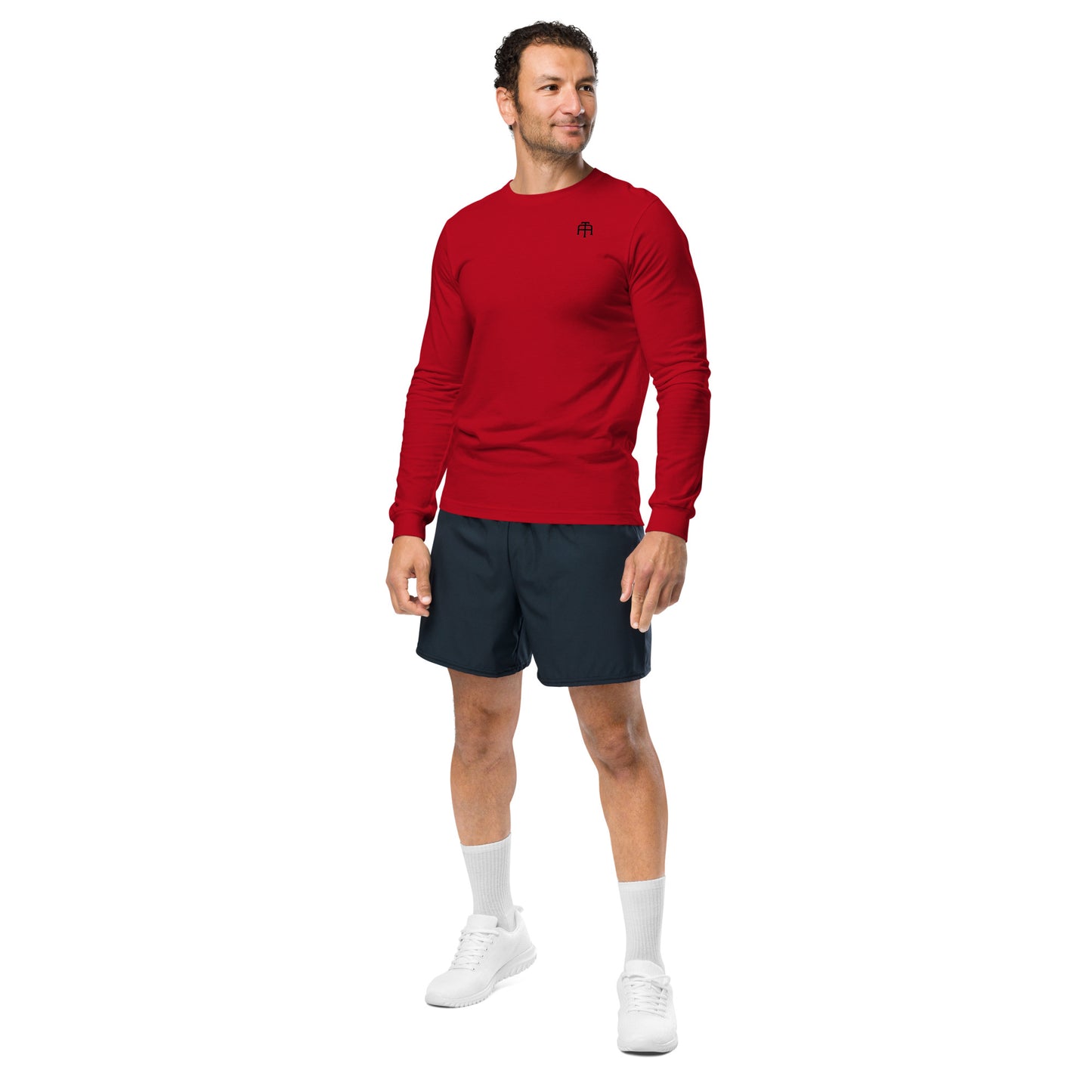 Versatile long sleeve tee that is made of airlume combed ring-spun cotton t-shirt by An Athlete Trains